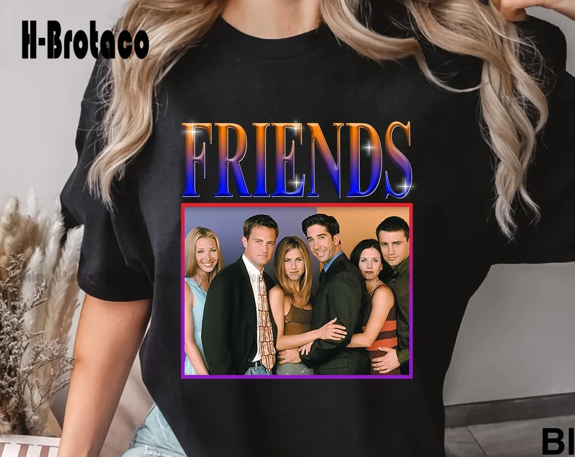Camicia Degli Amici Retrò, Camicia Rachel Degli Amici, Maglietta Di Michael Friends, Maglietta Di Ross Geller, Maglietta Di Monica Geller