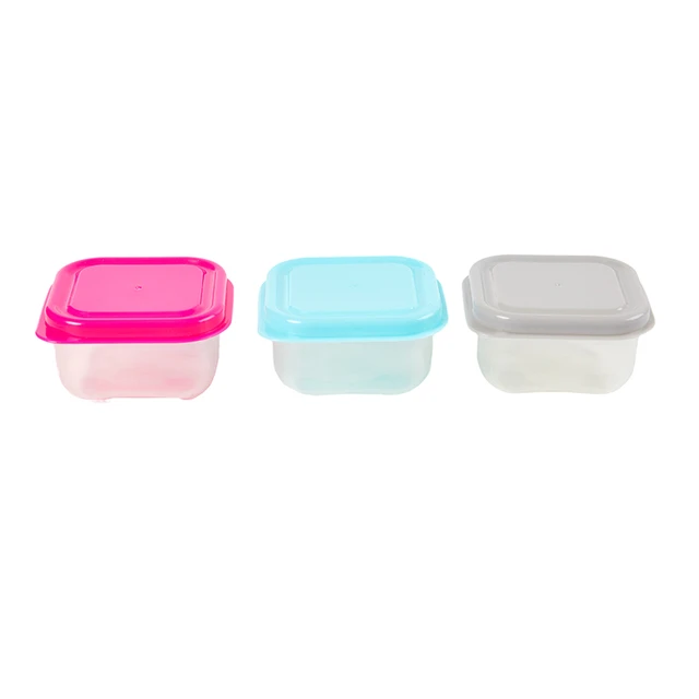 6Pcs Food Storage Container Small Plastic Moisture-proof Containers Mini  Kitchen Storage Box with Leakproof Lid Kitchen Accessor