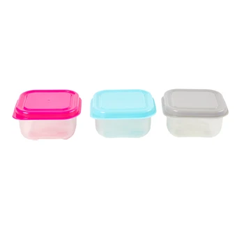 Contenitore per alimenti da 6 pezzi piccoli contenitori in plastica a prova di umidità Mini scatola portaoggetti da cucina con coperchio a tenuta stagna accessorio da cucina 1
