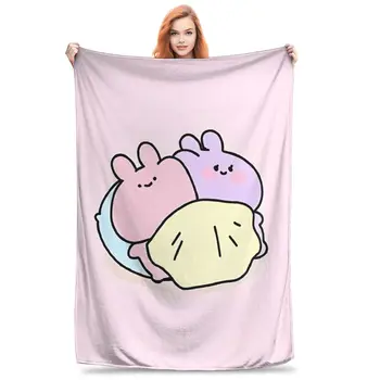 Asamimichaan Blanket Flannel Textile Decor Asamimi  Multifunction Ultra-Soft Throw Blanket for Bedding Travel Plush Thin Quilt