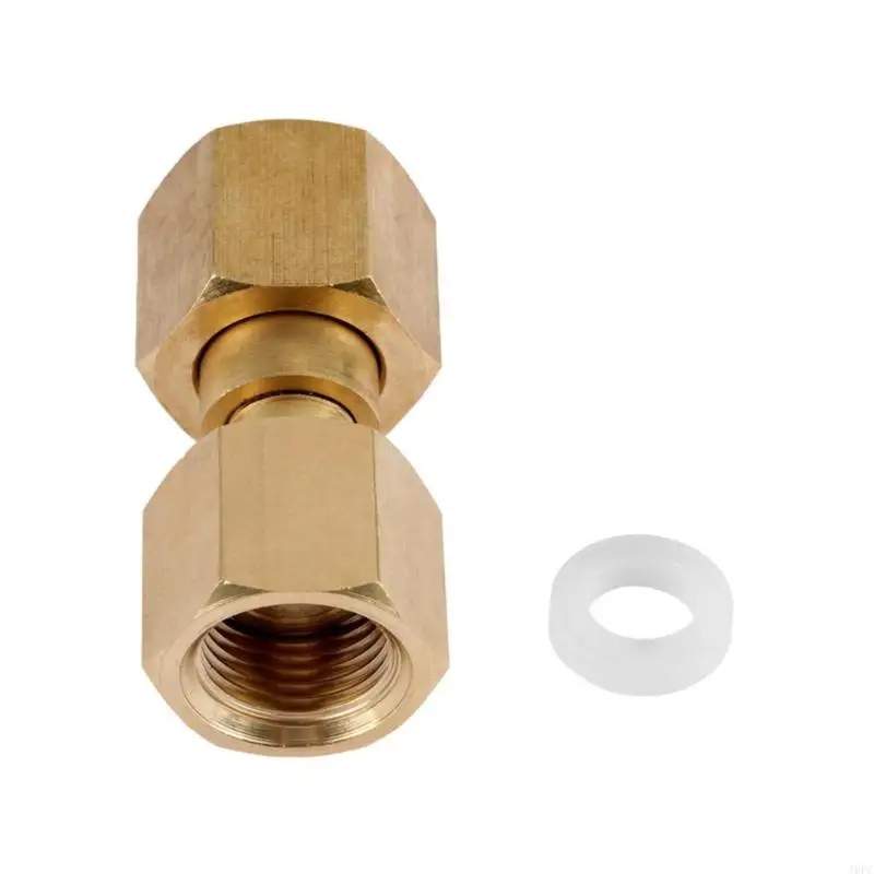 J6PC Corrosion Resistant Brass Bottle Valves CGA-320 To CGA-580 with Seal Washers Brass Valves Connector Cylinder Adaptor