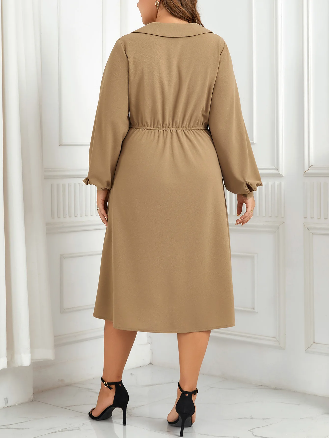 Elegant and Pretty Women's Long Sleeve Dresses On Offer Liquidation, Polyester Plus Size Cheap Casual Formal Party Free Shipping