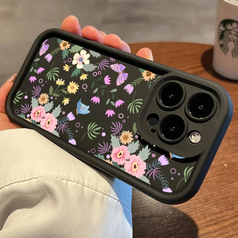 Oil Painting Colorful Flower Phone Case Cover