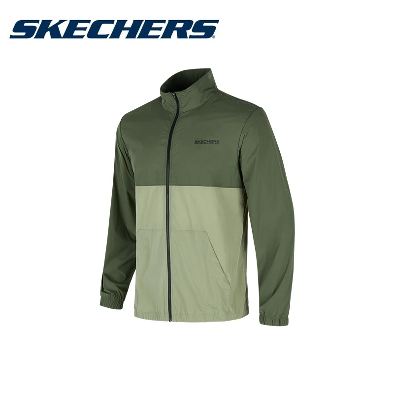

Skechers Original Men Jackets Summer Protection Thin Breathable Coats Men Hiking Sport Windbreaker Male Ultra Light Clothing