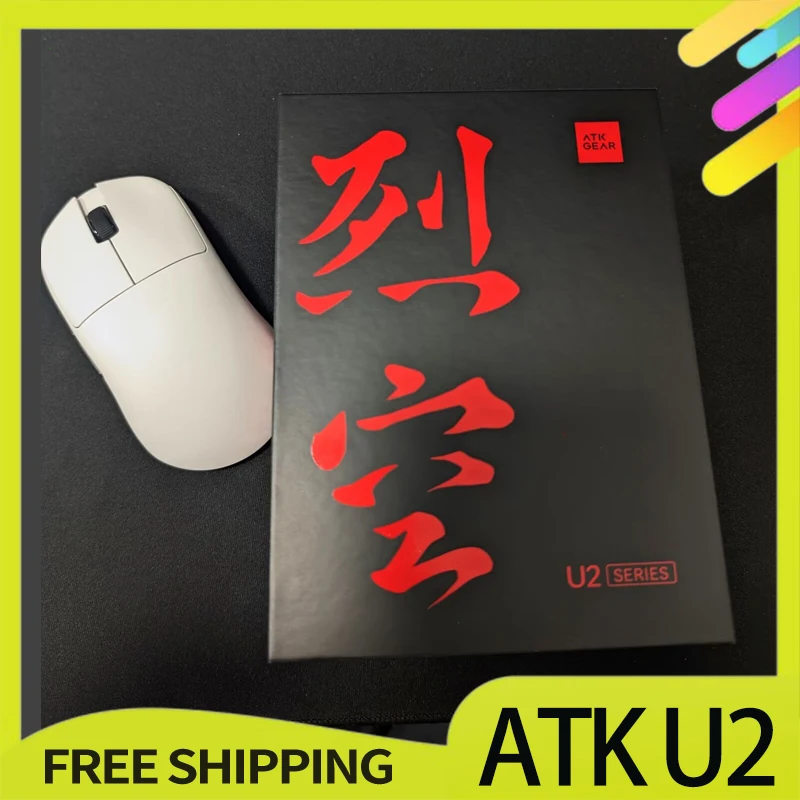 New Atk U2 /U2 Mini Mouse Tri Mode 8k Lightweight Bluetooth Mouse