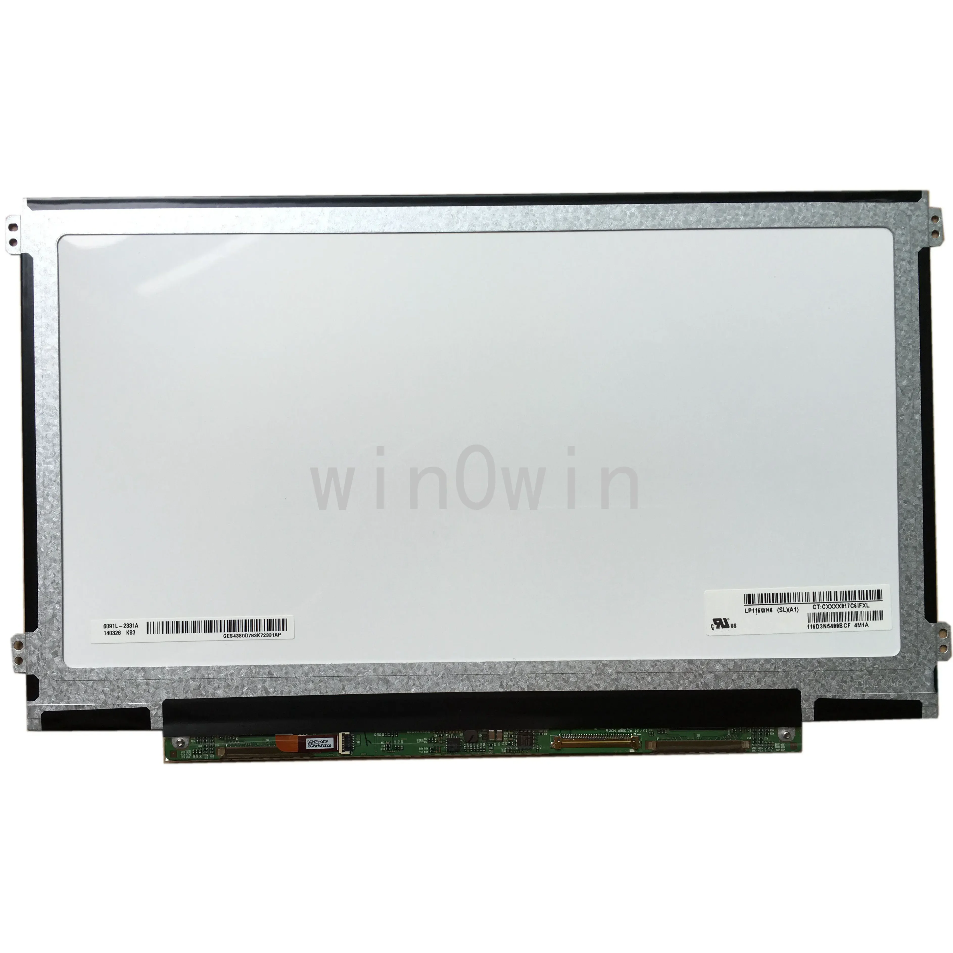 

ЖК-панель LP116WH6 SLA1 для ноутбука, диагональ экрана 11,6 дюйма, WXGA, 40 контактов, отверстия для левого и правого винтов, IPS
