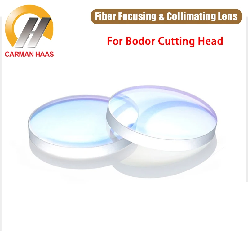 

2 Pcs/Set Fiber Laser Collimating Focusing Lens Dia 30mm FL-100mm 125mm 2KW For Bodor Laser Cutting Head 1064nm