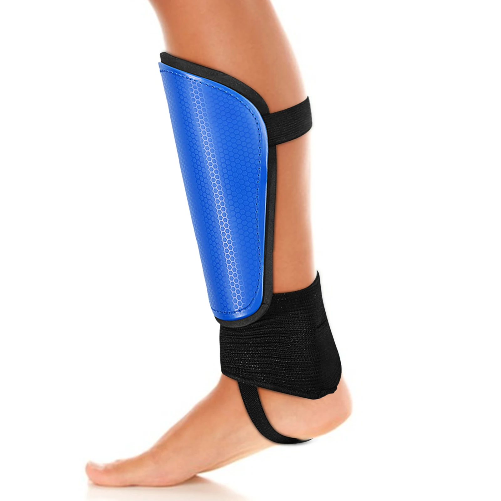 Soccer Shin Guard Ankle Protector Adjustable Straps Football Protective Gear Equipment For Kids Youth Adults
