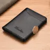 1Pc New Super Slim Soft Wallet PU Leather Mini Credit Card Wallet Purse Card Holders Men Wallet Thin Small Short Skin Wallets 4