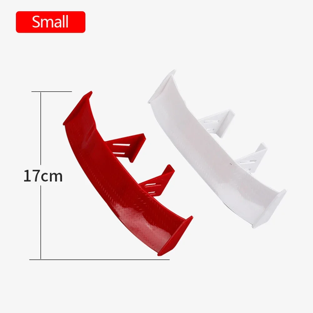 Mini ali effetto carbonio Spoiler posteriore universale per auto Decorazione modello piccolo Spoiler stile nero blu rosso bianco Accessori auto - Image 4