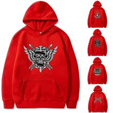 

Hoodies Harajuku Men Women's Casual Streetwear Fashion Skull Print Loose Sweatshirts Fashion Couples Matching Long Sleeve Tops