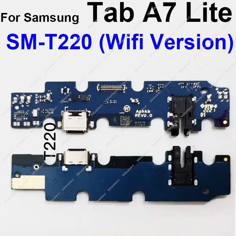 USB Charging Port Board for Samsung Galaxy Tab A7 Lite T220 T225 USB Charger Dock Board Connector Flex Cable WIFI LTE Parts android tablet