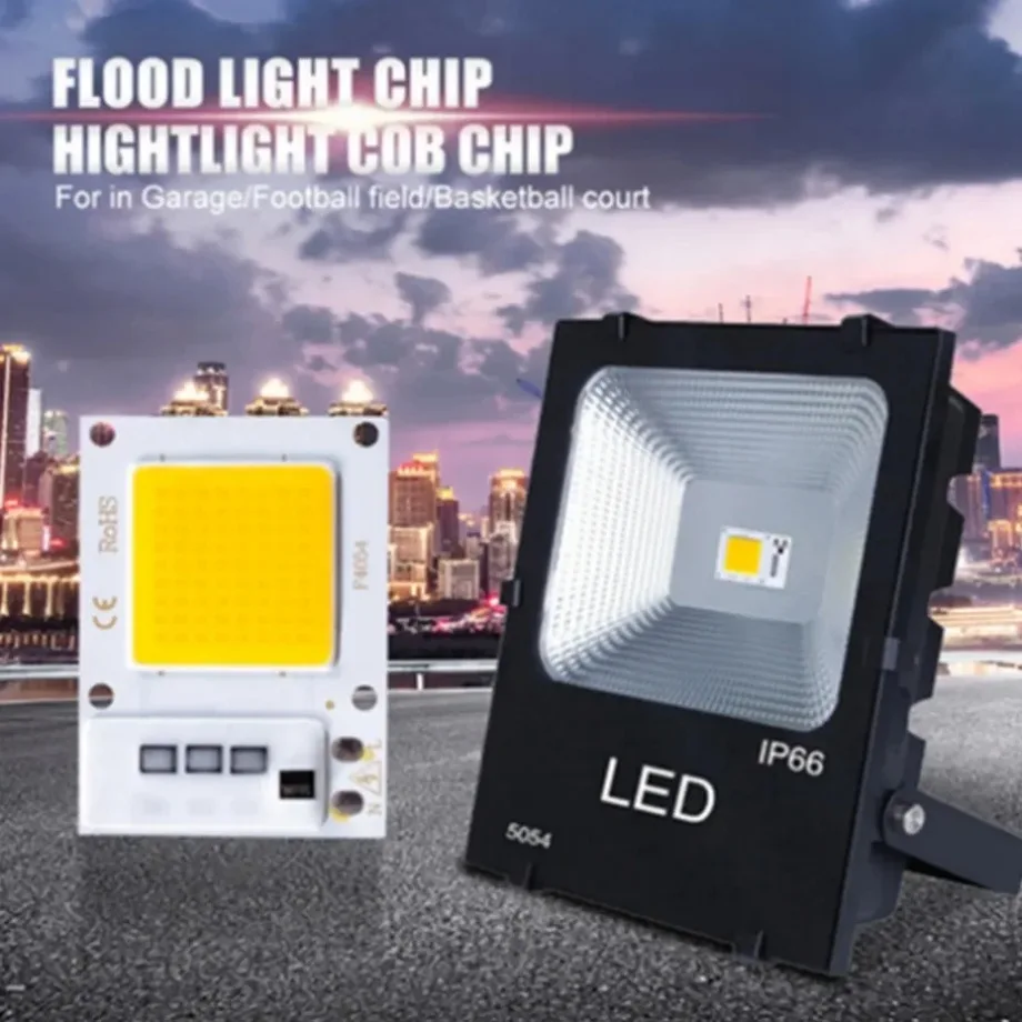 LED chip YzzKoo LED COB Chip 10W 20W 30W AC 220V Smart IC Without Driver LED Lamp Beads For Floodlight Spotlight Diy Matrix Lighting