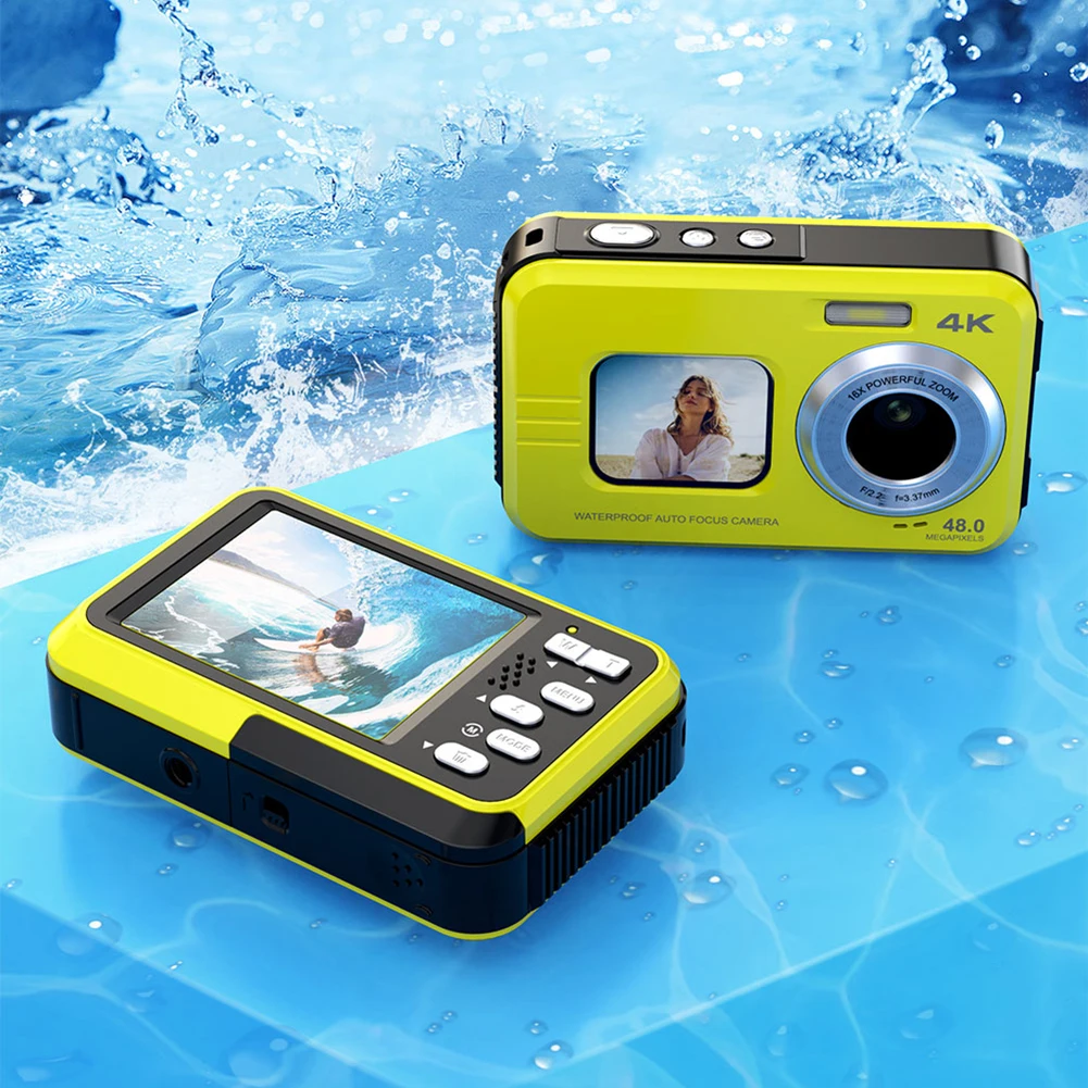 48MPWaterproofHighDefinitionCamera27KVideoCameraDualScreen