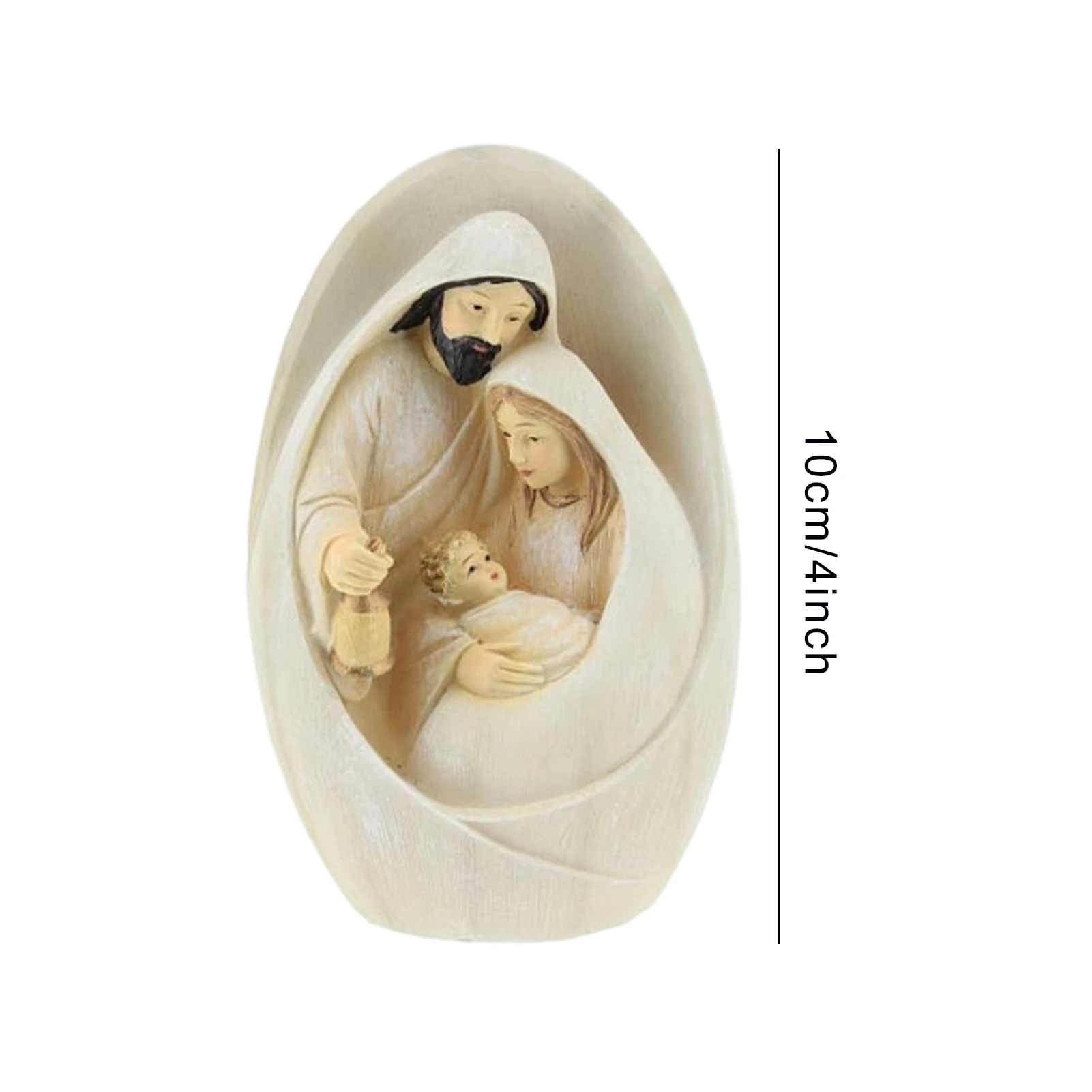 Nativity Figurine Holy Family Nativity Scene Home Decoration Christ Jesus Statues Mary Joseph Miniature Sculpture Christmas Gift