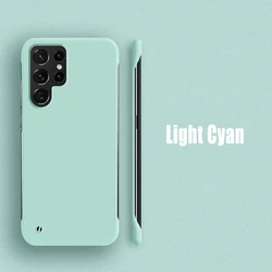 Ultra Slim Frameless Hard Matte Back Cover - S22 Plus (Pale blue)