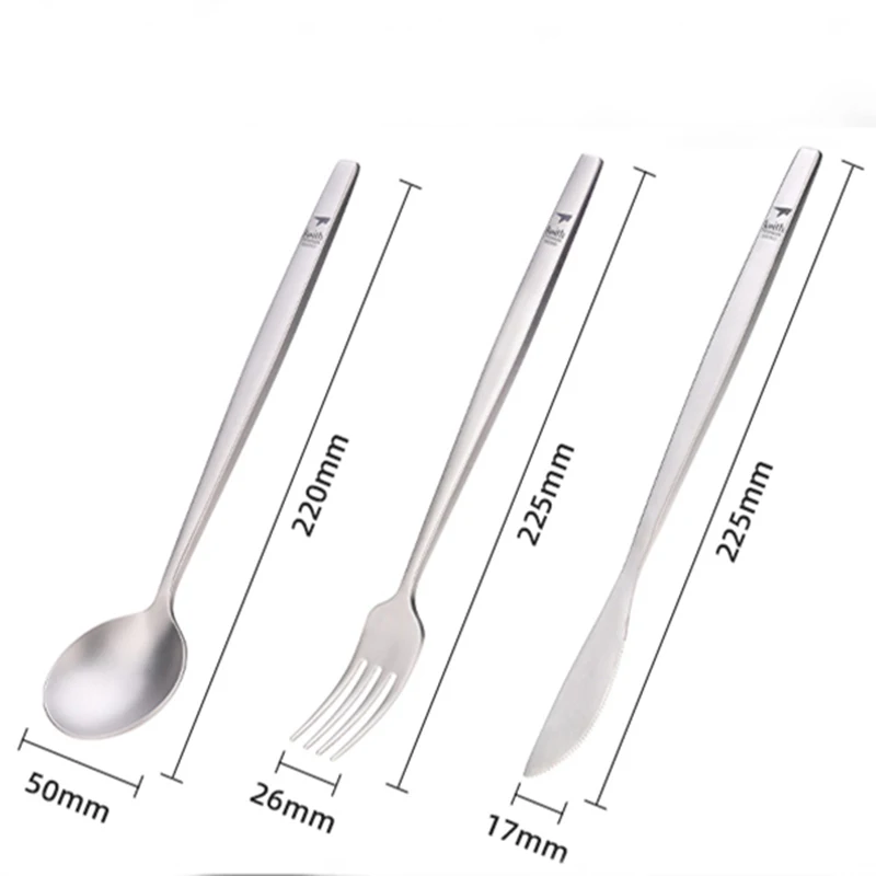 Keith Titanium Portable Spoon Fork Knife Cutlery Set