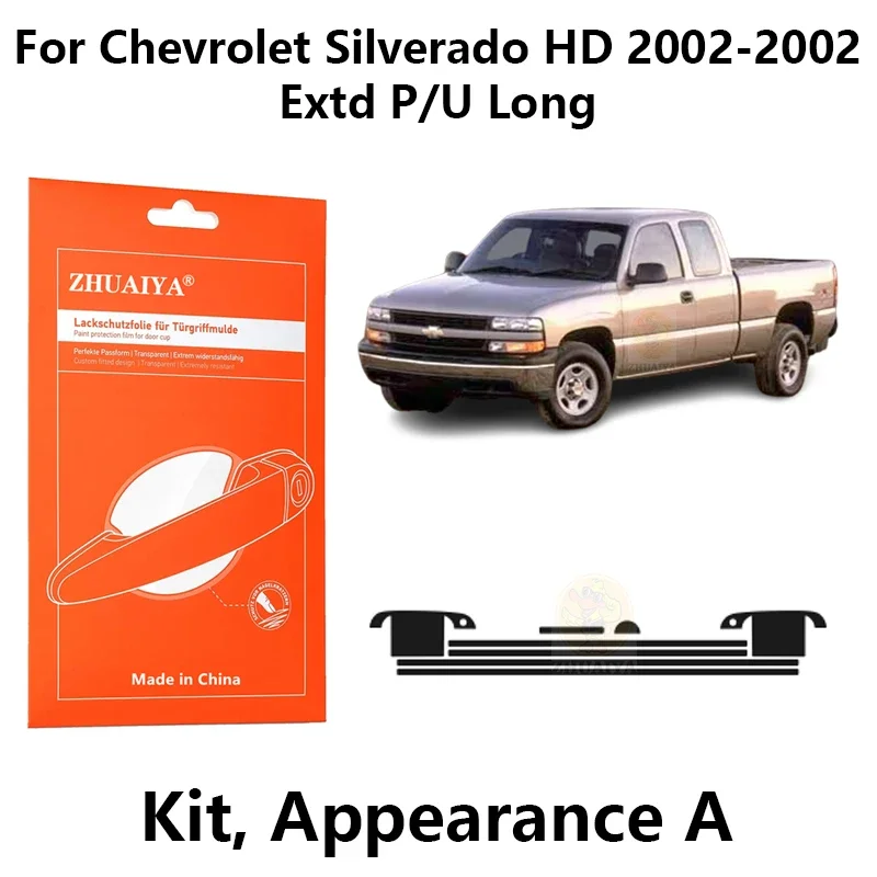

Защитная пленка ZHUAIYA для красок дверной ручки, ТПУ PPF для Chevrolet Silverado HD 2004-2002 Extd P/U Long