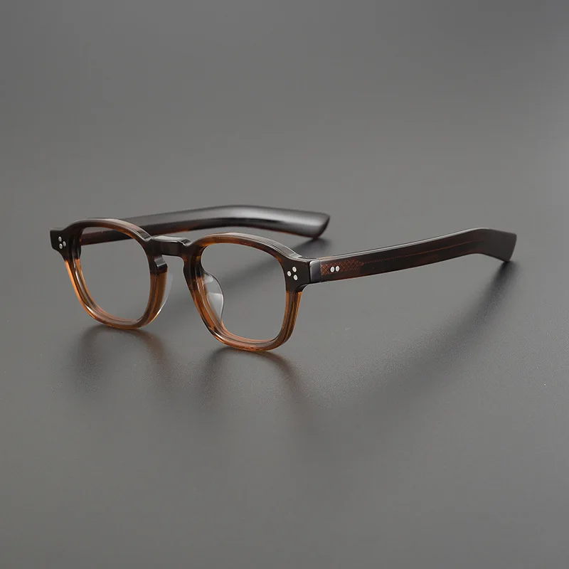 

Thick Plate Circular Glasses Frame Men Women Acetate Retro Designer Optical Eyewear Myopia Reading Personalized Eyewear Simple