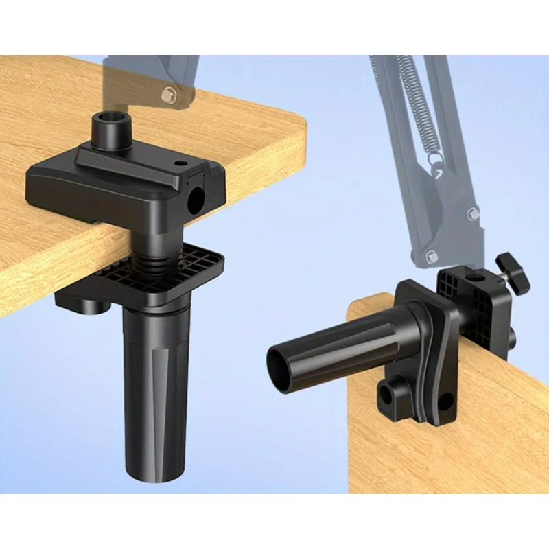 1PC Clip Tablet Telefon Halter Basis auf Schreibtisch Bett Kopfstütze Halter – Detail 7