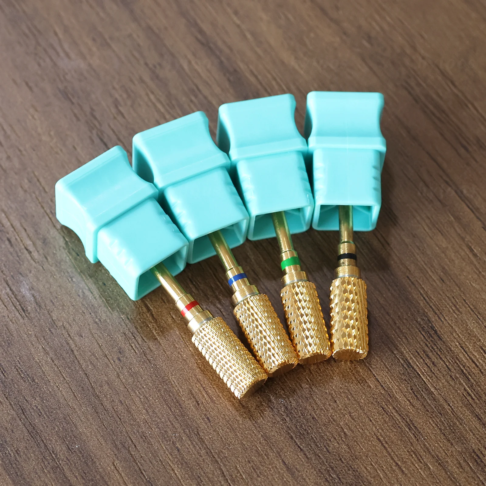 HYTOOS 프로페셔널 티타늄 방진 배럴 네일 드릴 비트 전동 카바이드 매니큐어 비트 아크릴 네일 젤 제거 도구