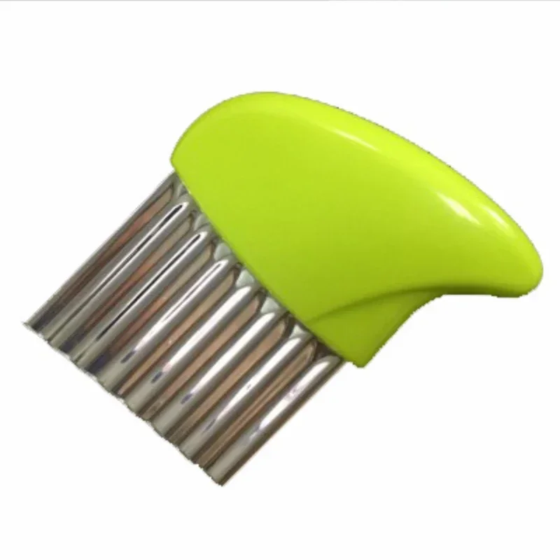 1pc Potato Wave Cutting Stainless Steel French Fries Slicer Vegetable Cutter Kitchen Accessories