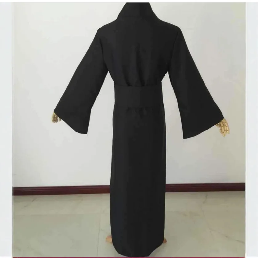 Japanese Traditional Samurai Kimono For Men Yukata Bathing Robe Hekoobi Loose Style Sauna Wear Homewear Belt Long Gown Cotton