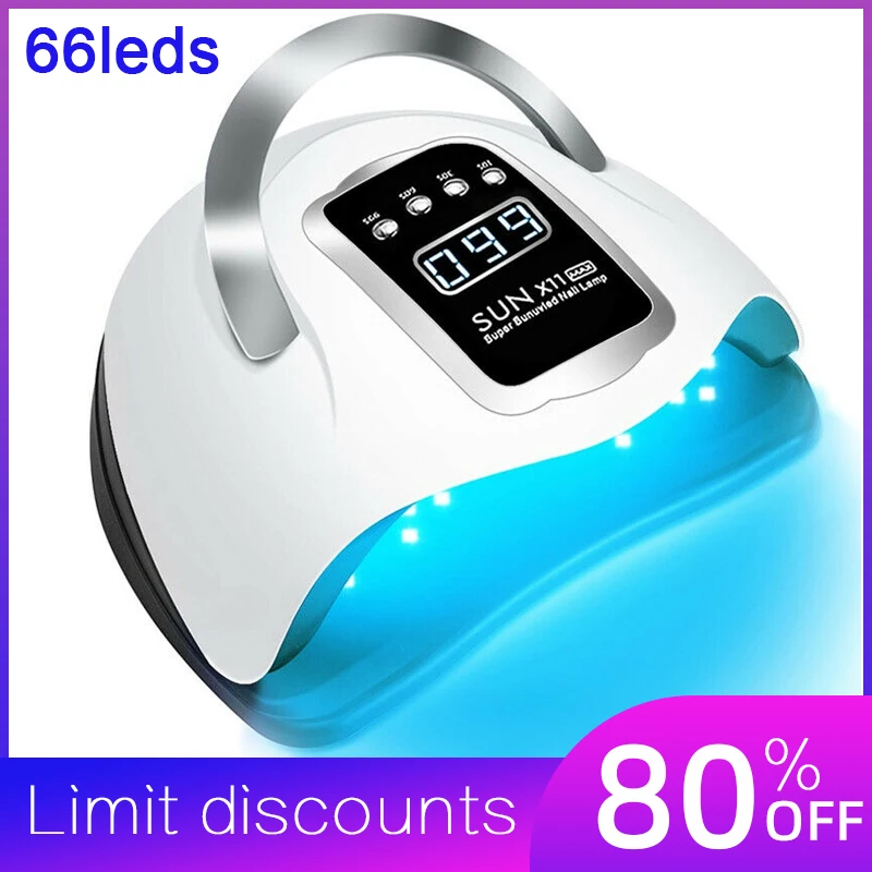 

66 LEDs Nail Drying Lamp UV LED Nail Dryer With 1m Cable Manicure Machine For Curing Gel Polish Nail Lamp With Auto Sensor