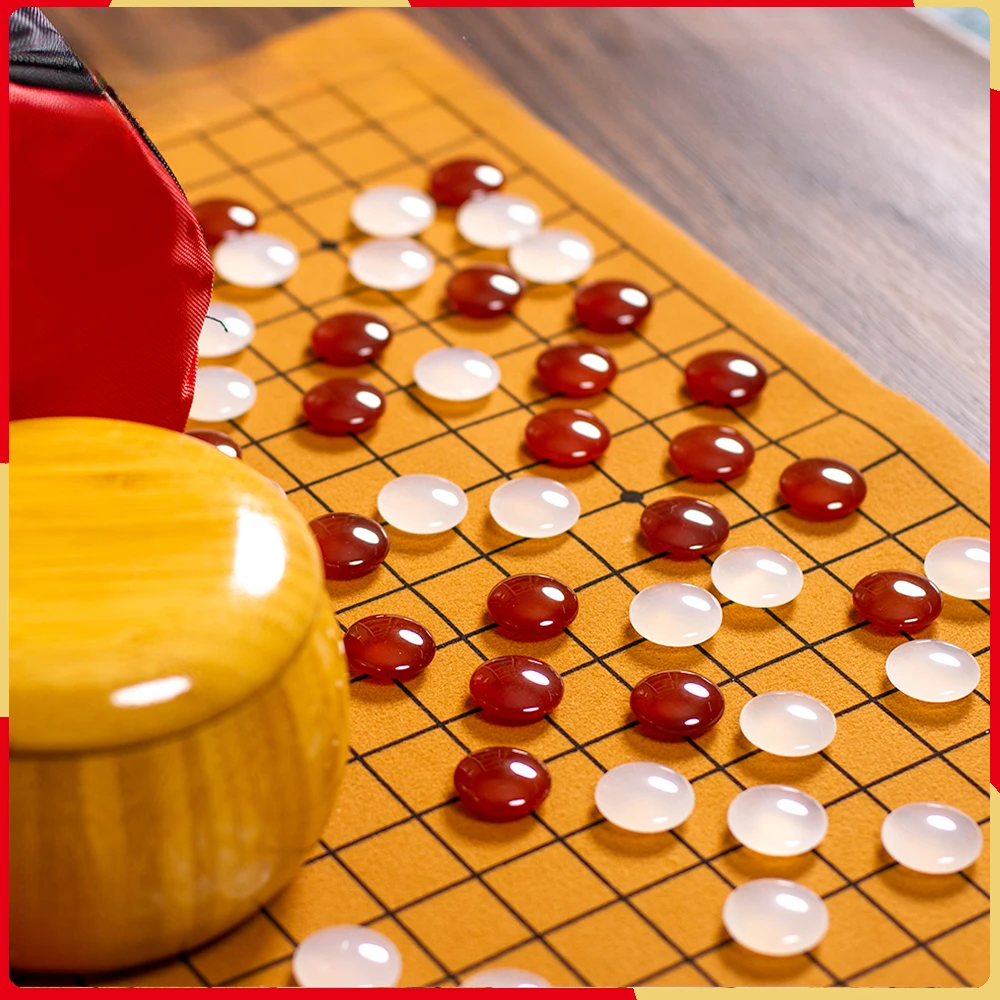 천연 붉은 마노 5 행 고 화이트 크리스탈 옥 구름 Yongzi 정통 경쟁 어린이 성인 대나무 항아리 세트 Spiele