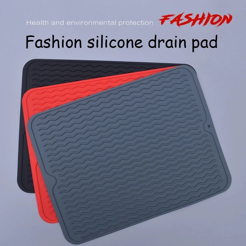 

Silicone Tables Placemat 40x30cm Heat Resistant Drying Mats Tableware Dishwasher Dish Cup Cushion Pads Dinnerware Fashion Mat