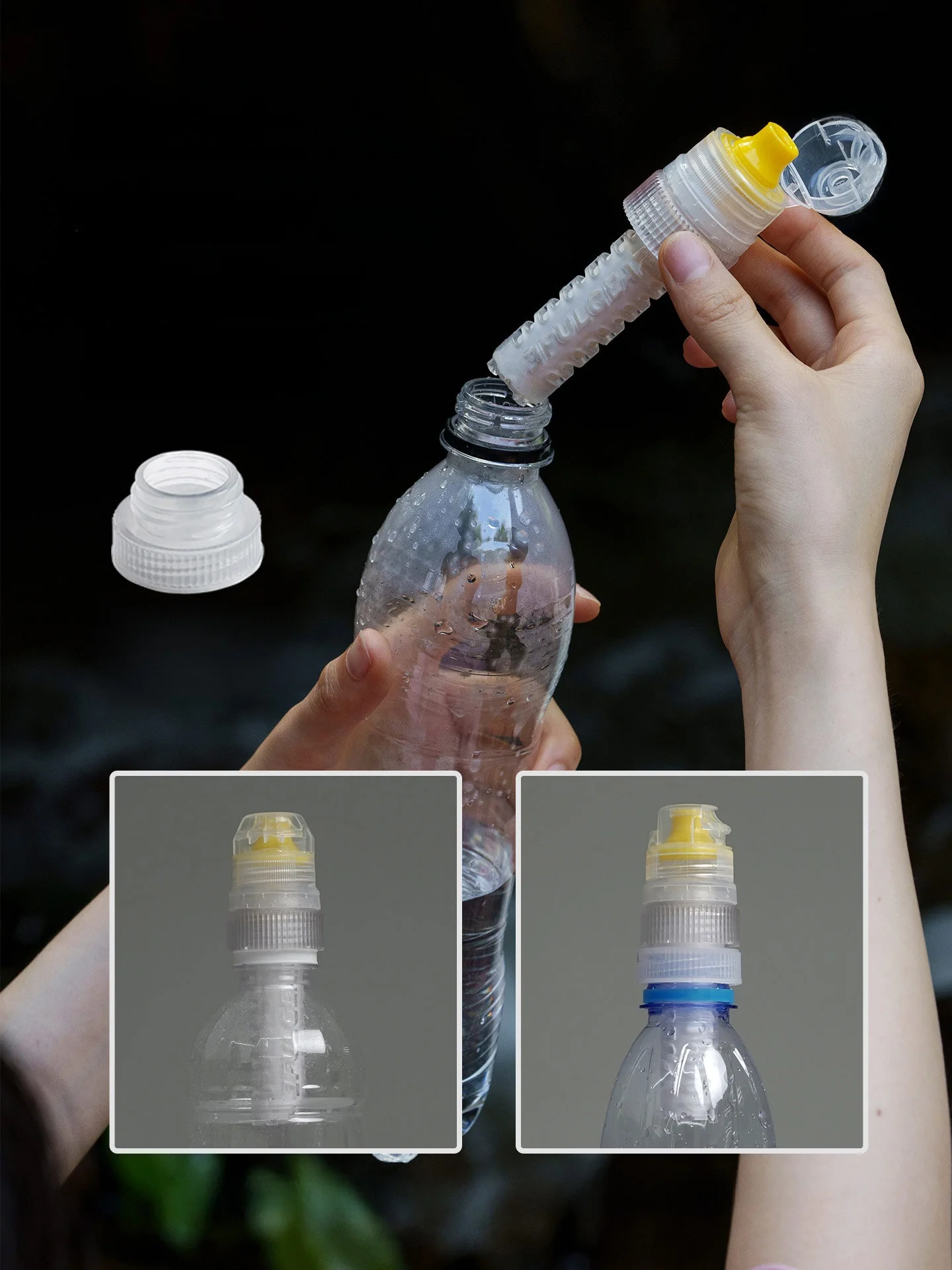 휴대용 야외 정수 필터 캠핑 생존 하이킹 직접 음용수 도구 산악 등반 야외 비상용 필터