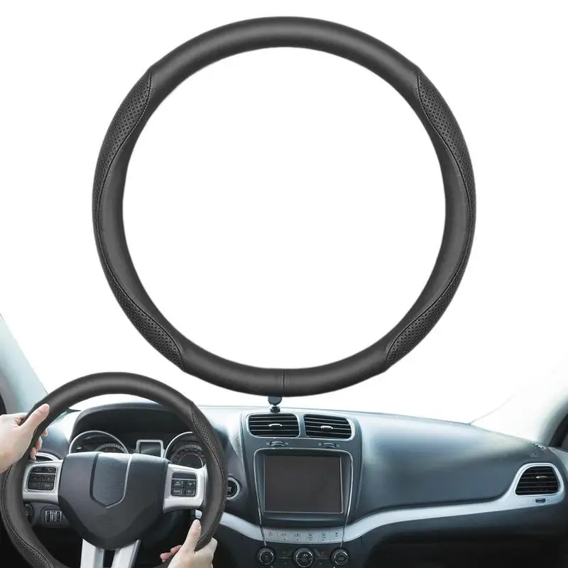 

Universal Steering Wheel Cover Anti Slip Breathable Steering Cover Accessories Absorbent Soft Wheel Cover For Car Interiors