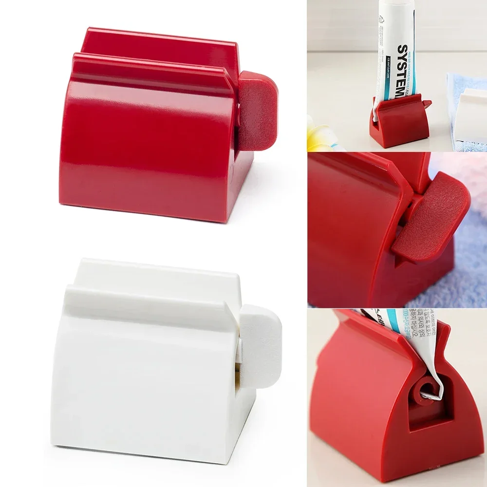 2 Sizes Rolling Tube Toothpaste Squeezer Dispenser Toothpaste Seat Holder Stand Roller Bathroom Set Accessories toothpaste squeezer