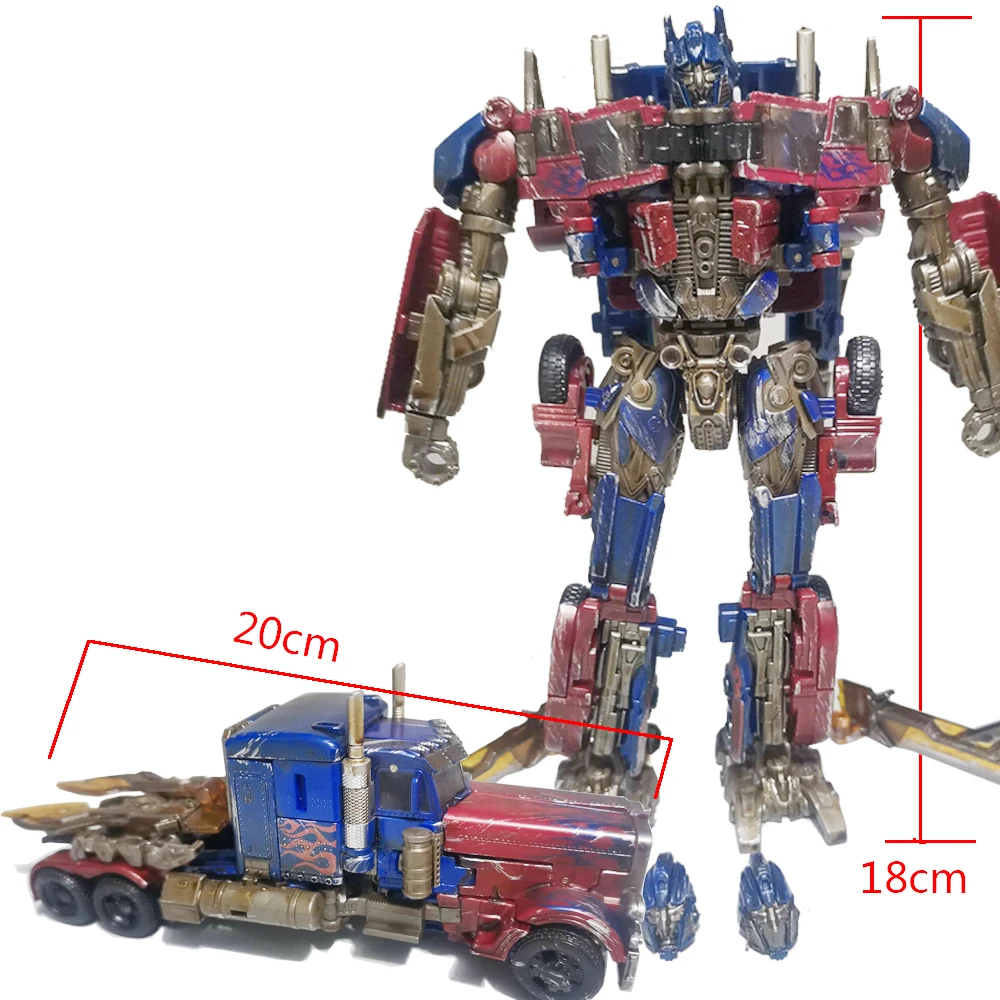 

Transformation Toys Optimus Deformation Robot SS05 6022A Battle Damage Action Figure OP Commander Anime Alloy Car Model Gift