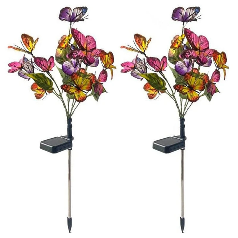 

Courtyard Lamp Four Color Butterfly Flower Garden Lamp Garden Decorative Floor Lamp Industrial Floor Lamp Easy To Use