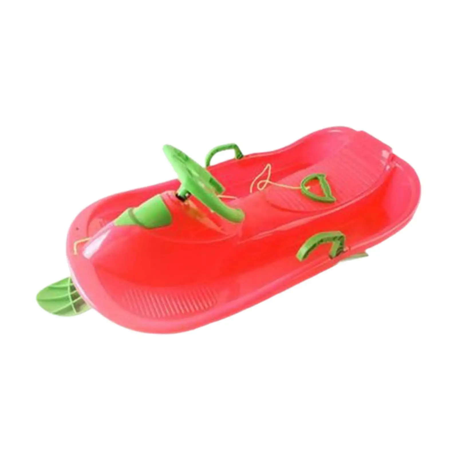 Snow Sled with Steering Wheel Brake Unique Steerable Snow Sled for Boys Kids