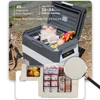 Mini Car Refrigerator Fridge Freezer with DC Compressor Dc Car Freezer for Outdoor Use Design Portable 12V 24V Black 60W 33L 5