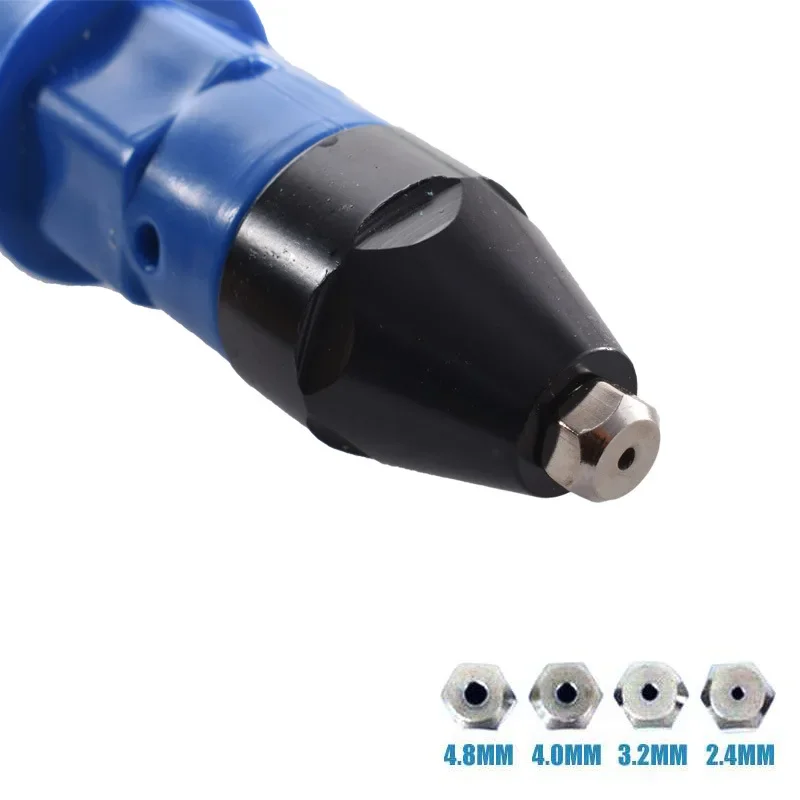Electric Pull Rivet Gun Adapter Riveting Tool Cordless Drill Insert Nut For Blind 2.4 To 4.8mm Rivet Gun Rivet Gun Set