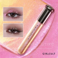 Girlcult New Fine Glitter Sequins  Illusion Liquid Eyeshadow Lips Silkworm Highlight Stacked Single-color Eyeshadow Cosmetics 1
