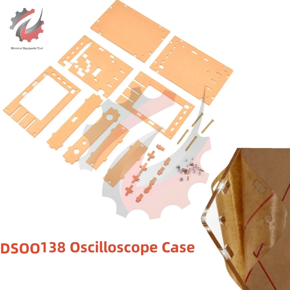 O138 2.4" Fully Assembled Digital Oscilloscope TFT LCD Display With Alligator Probe Test Clip for DSOO138 Oscilloscope Portable 3