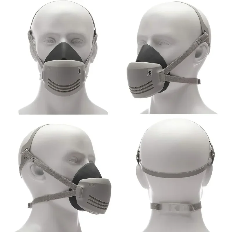 Masque Anti-Poussière Chantier Réutilisable avec Éponges Lot 1-20 Pcs