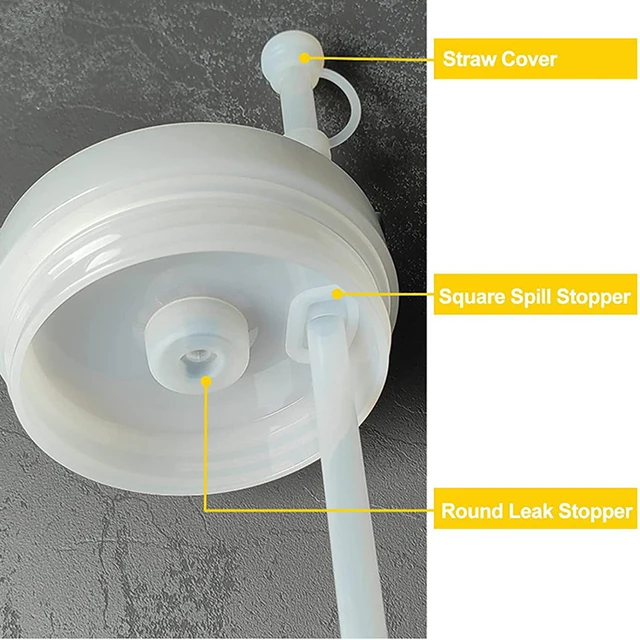 3/6PCS Silicone Spill Proof Stopper Set Of 3/6 Compatible For Stanley Cup 40oz/ 30oz Tumbler Water Cup Anti Leakage Accessories 5
