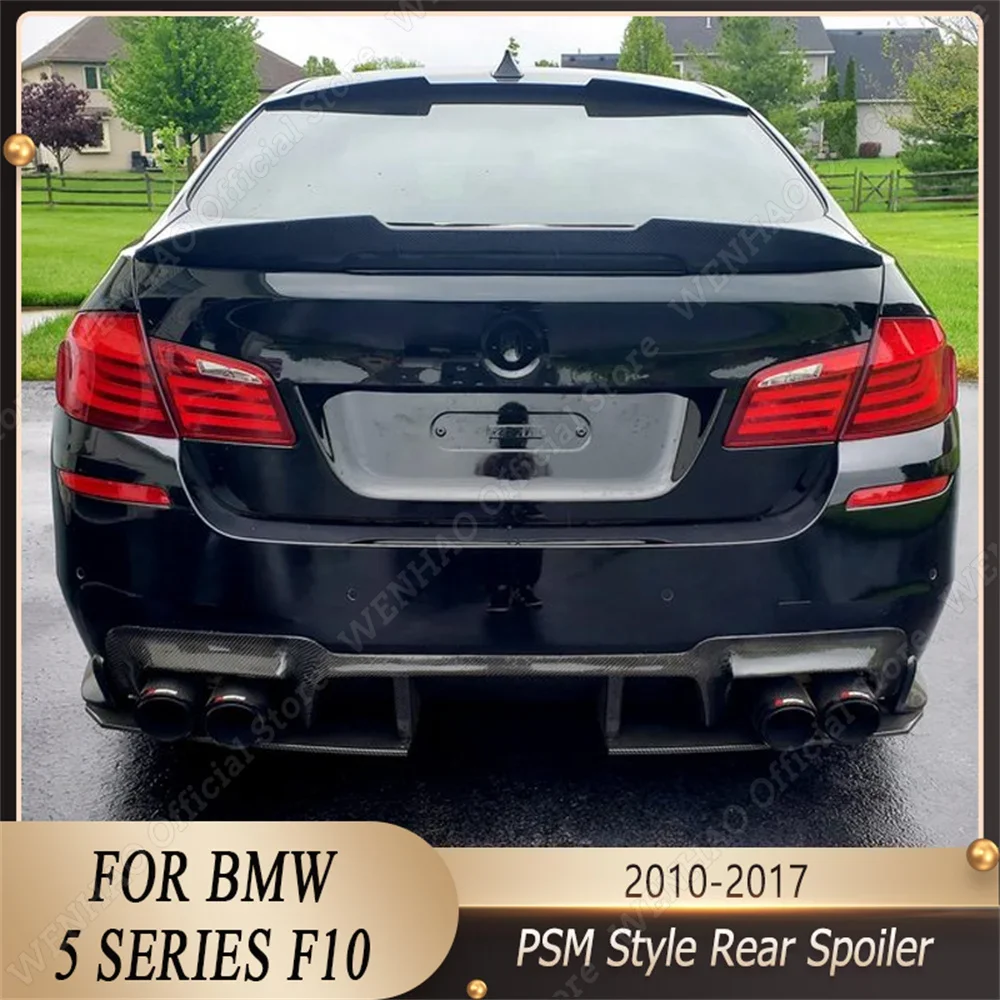 Rear Trunk Spoiler Fits 2011-2016 BMW 5 Series F10 M5 PSM Style