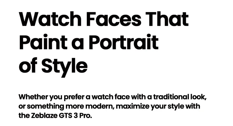 Original Zeblaze GTS 3 Pro 2023 Men Smartwatch 1.97' HD AMOLED Touch Screen BT Call Blood Oxygen Smart Watch for Android IOS