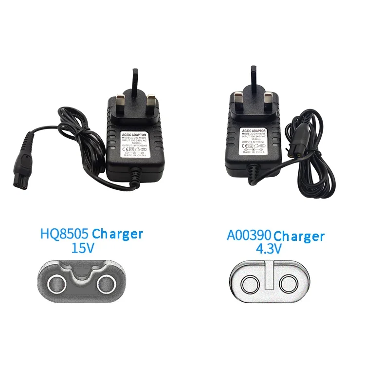 Charger Adapter Battery Charger Power Supply Adapter Battery Charger Adapter 15V HQ8505 Razor Blade Charger for PHILIPS Shaver Series 3000 5000 7000 9000 PT720 RQ370 HQ560 Power Supply Adapter Cord