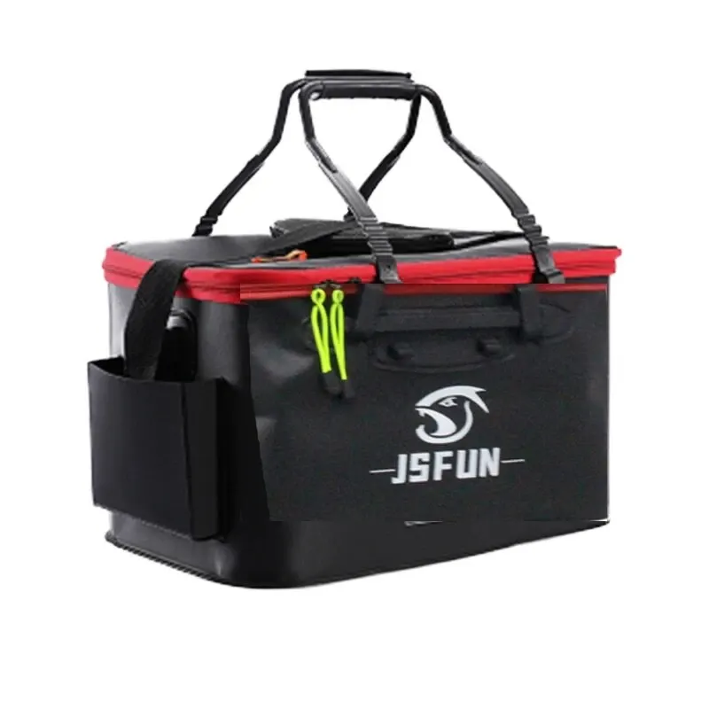 Seau de pêche pliable EVA sans pompe à oxygène pour transporter vos poissons vivants en extérieur