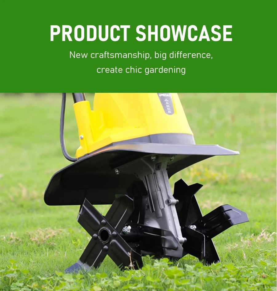 Electric Soil Loosener Garden Tiller High Power Electric Tiller Cultivator 45# S