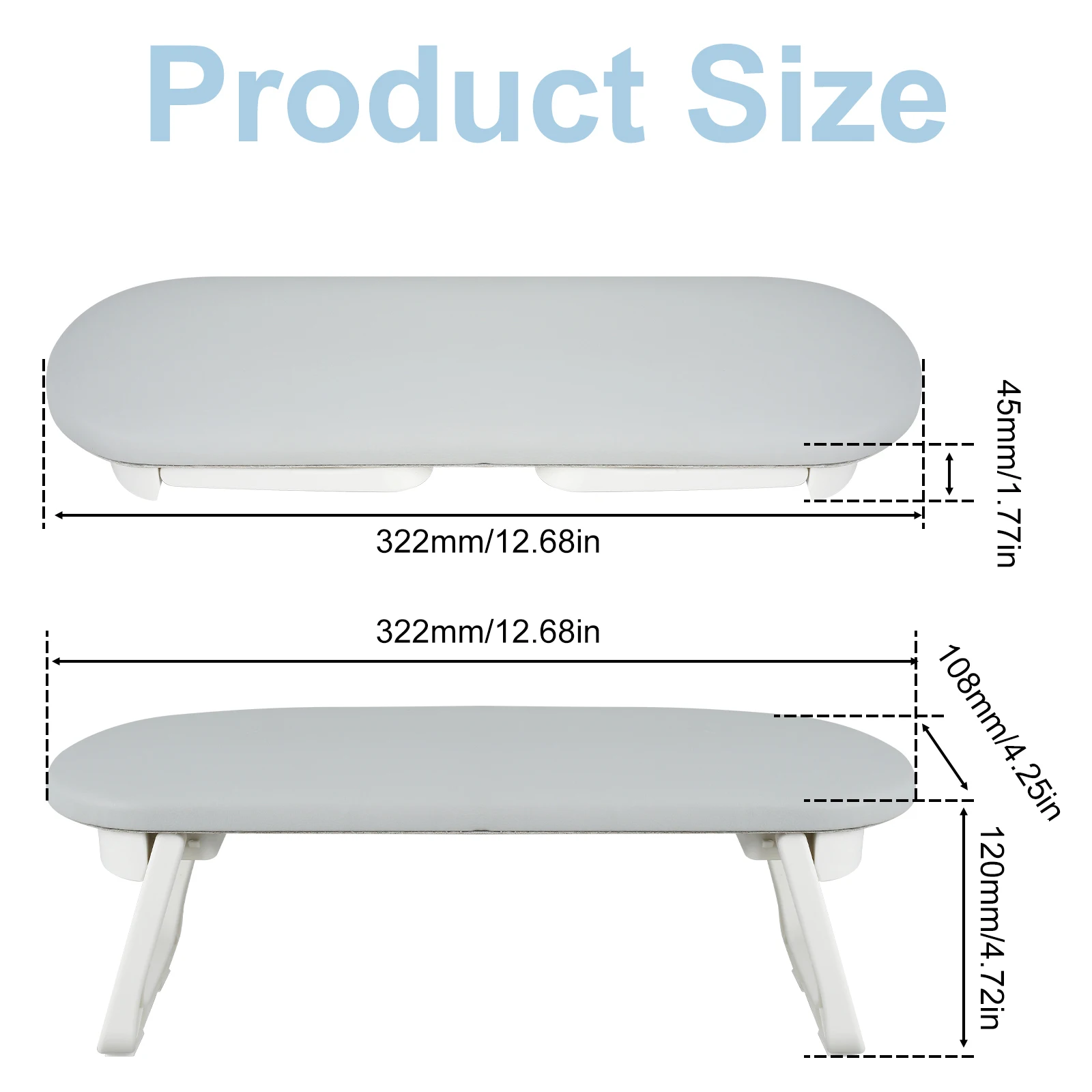 Manicure Armrest Foldable Nail Arm Rest Cushion Non-Slip Nail Armrest Stand Portable Manicure Hand Rest Pillow for Nails