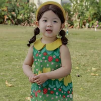 Robe d'été à col polo pour filles, FibTulip Glafur ses, 03/Vacation Casual Clothing, 4-10T, Nouveau, 2024 3