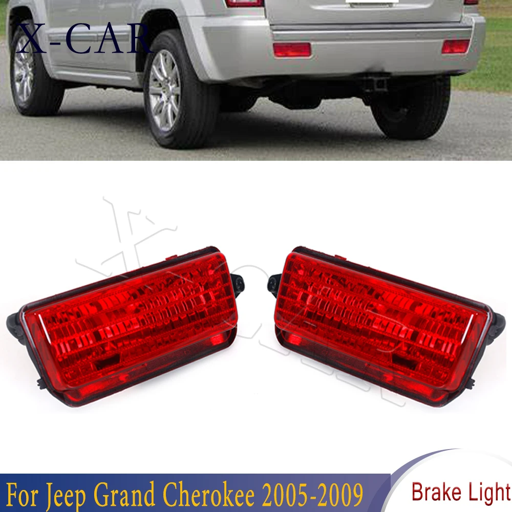 For Jeep Grand Cherokee Rear Bumper Reflector Light No Bulb Fog Lam Tail Brake Light Taillight